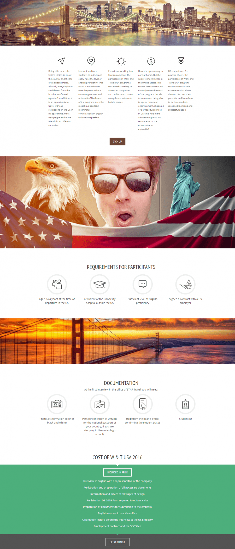 web design landing page